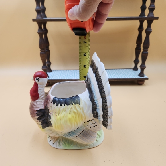 Vintage Thanksgiving Relpo Turkey Planter Candy Dish Figurine Japan - Picture 7 of 13